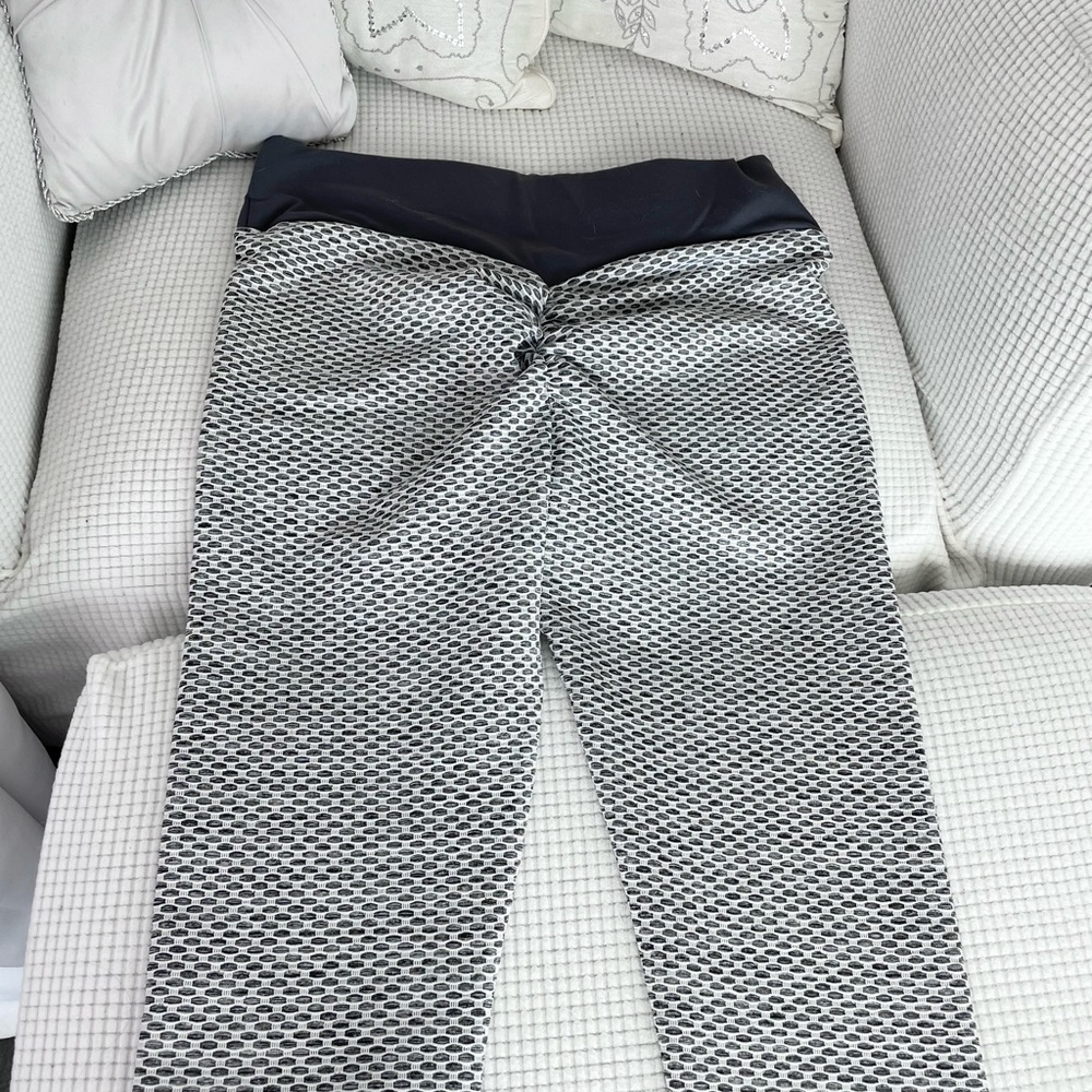 Light Grey Silver Leggings XL TikTok Booty